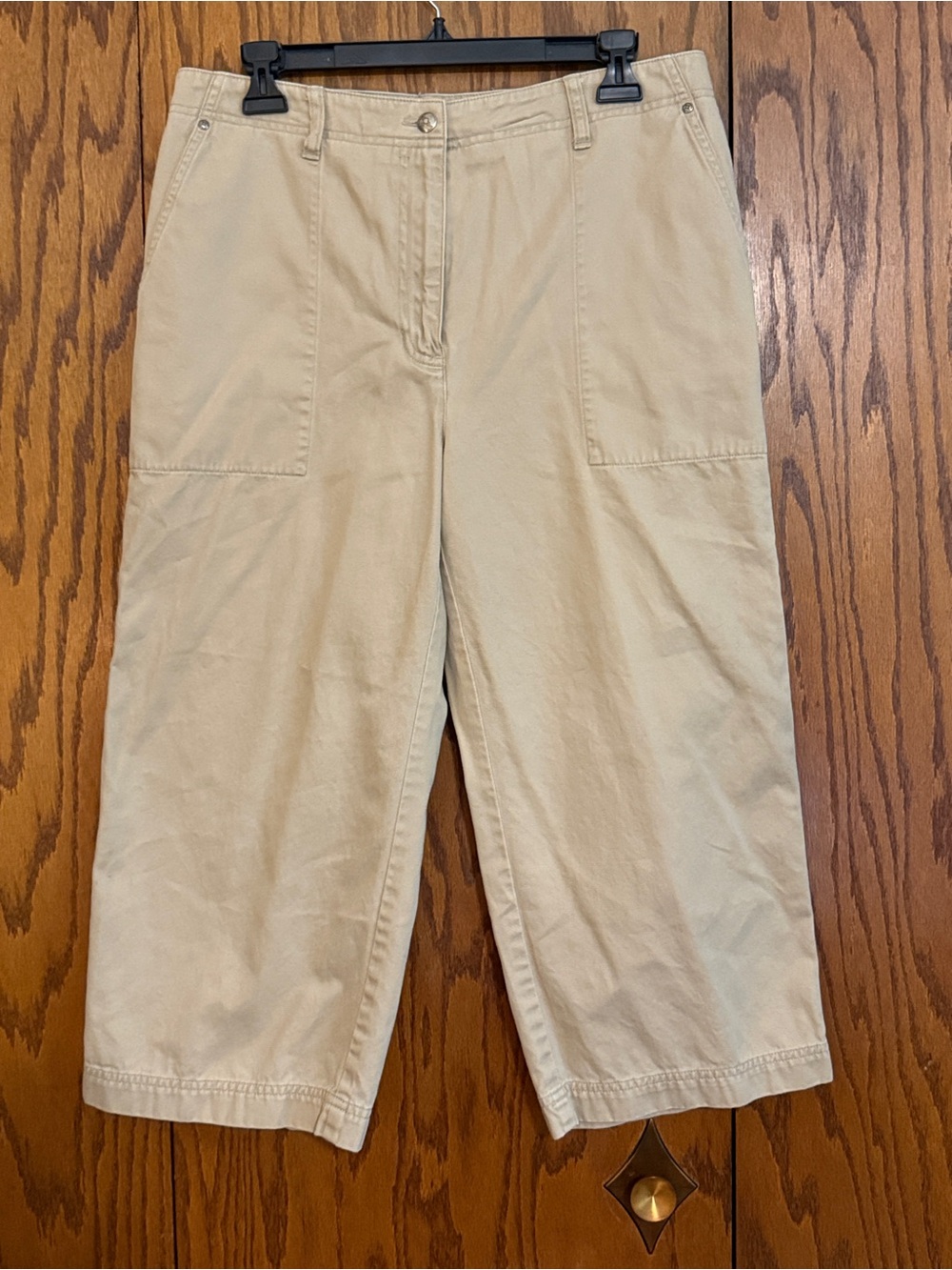 Lauren Ralph Lauren Vintage Khaki Capri Pants 100% Cotton Size 10
